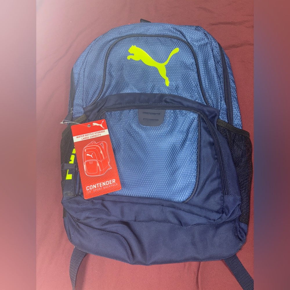 NWT Puma Contender Backpack – Blue & Yellow